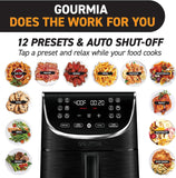 Gourmia Air Fryer Oven - Digital Display, 7Qt Fryer, 12 Presets, 1700w, Fry Force 360°