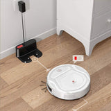 1800 mAh White Robot Vacuum Cleaner