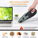 4800PA Car Handheld Portable Vacuum Cleaner Cordless(Rechargeable)